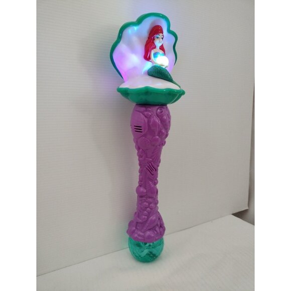 Vintage Disney Little Mermaid Bubble Blower Wand  Light Up Musical Ariel 1988 - Picture 4 of 9